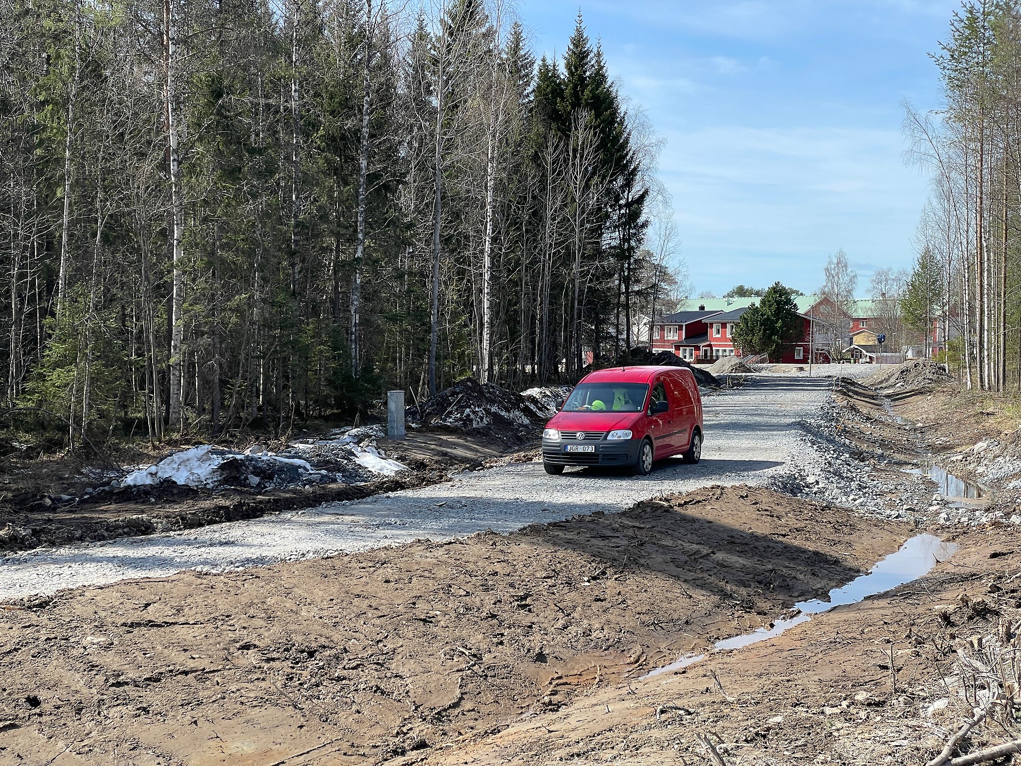 Gång och cykelvägen mellan Avvaviksvägen och Lövskär bygg klart i sommar